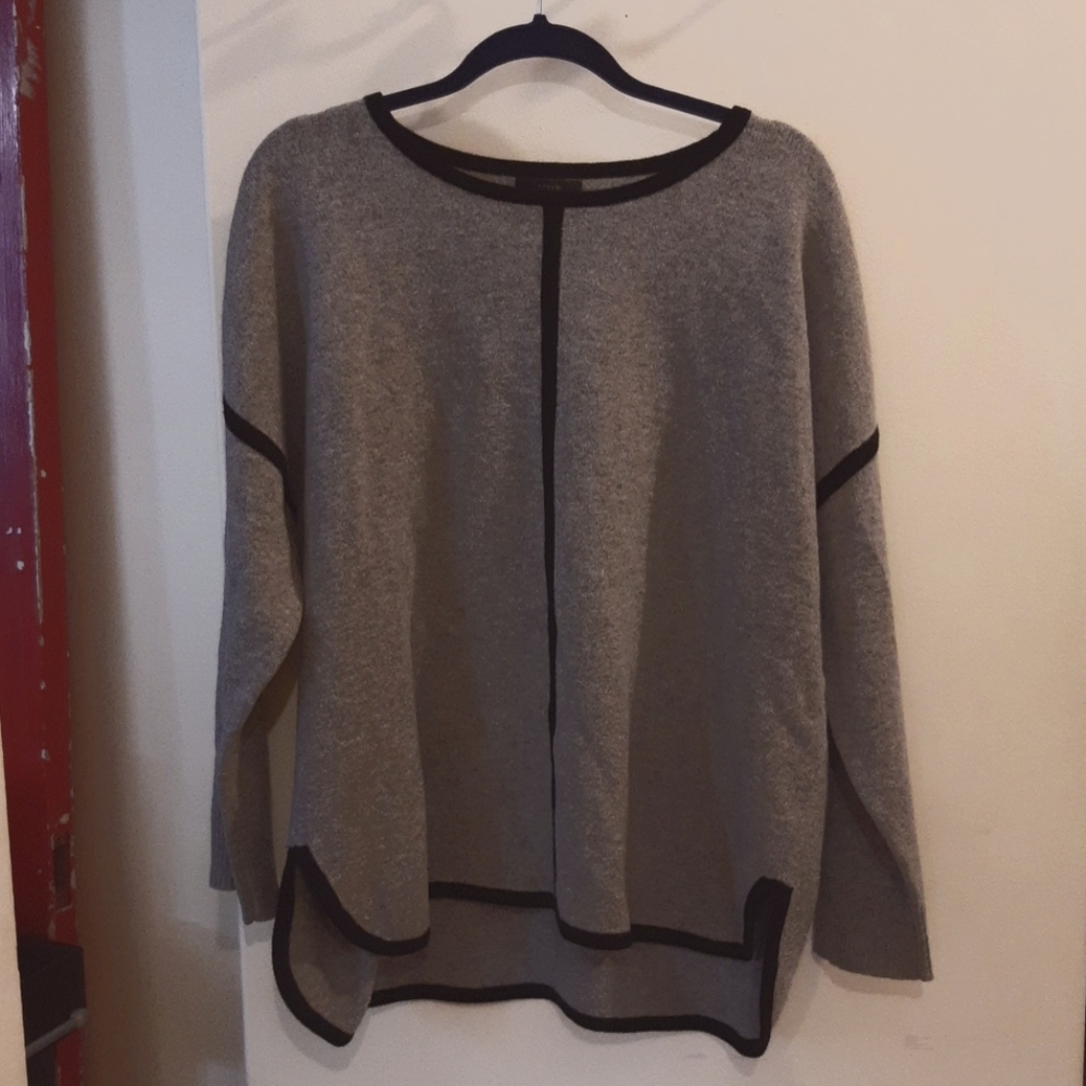 J. Crew grey tunic-style sweater